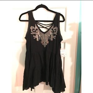 Free People Sequin Top size L